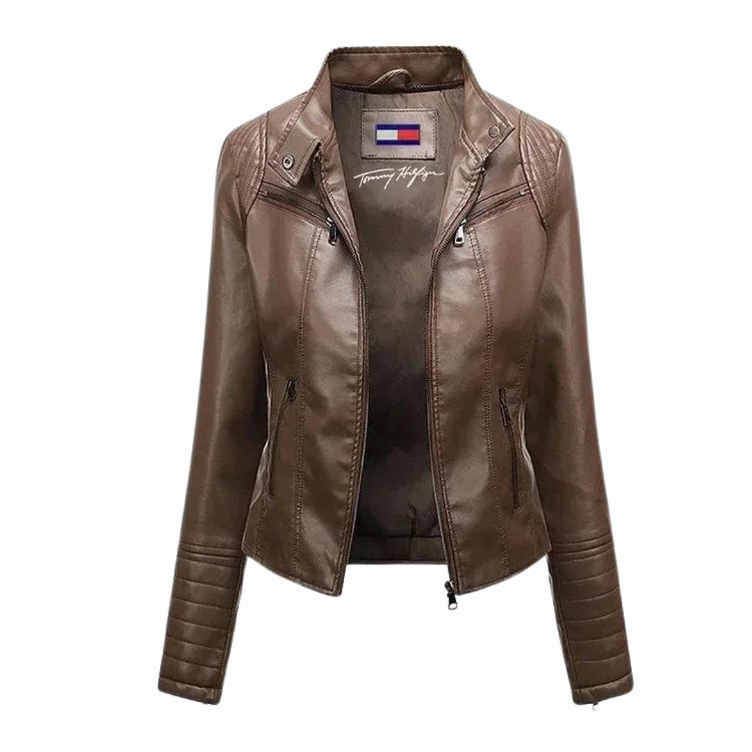 Veste classique en cuir