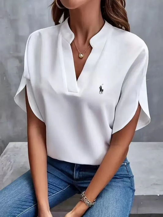 Ralph Lauren - T-shirt avec col en V 2025